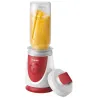 Mini blender 350W plastique sans BPA blanc gris 0,6L + gourde Mini blender 350W plastique sans BPA blanc gris 0,6L + gourde