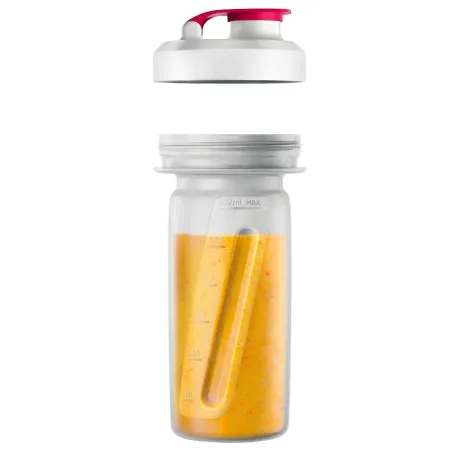 Mini blender 350W plastique sans BPA blanc gris 0,6L + gourde Mini blender 350W plastique sans BPA blanc gris 0,6L + gourde