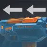 Pistolet fléchettes 4 rails modulable x10 portée 27m min 8 ans Pistolet fléchettes 4 rails modulable x10 portée 27m min 8 ans