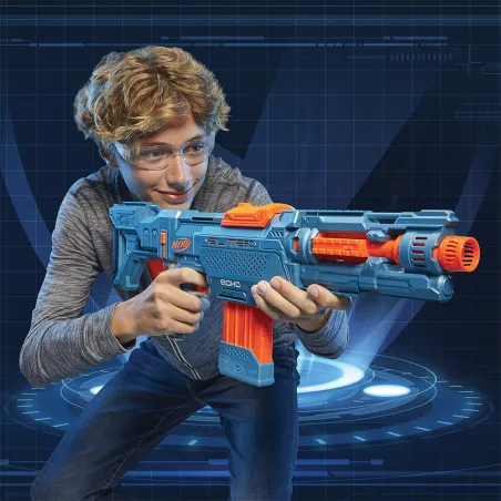 Pistolet fléchettes 4 rails modulable x10 portée 27m min 8 ans Pistolet fléchettes 4 rails modulable x10 portée 27m min 8 ans