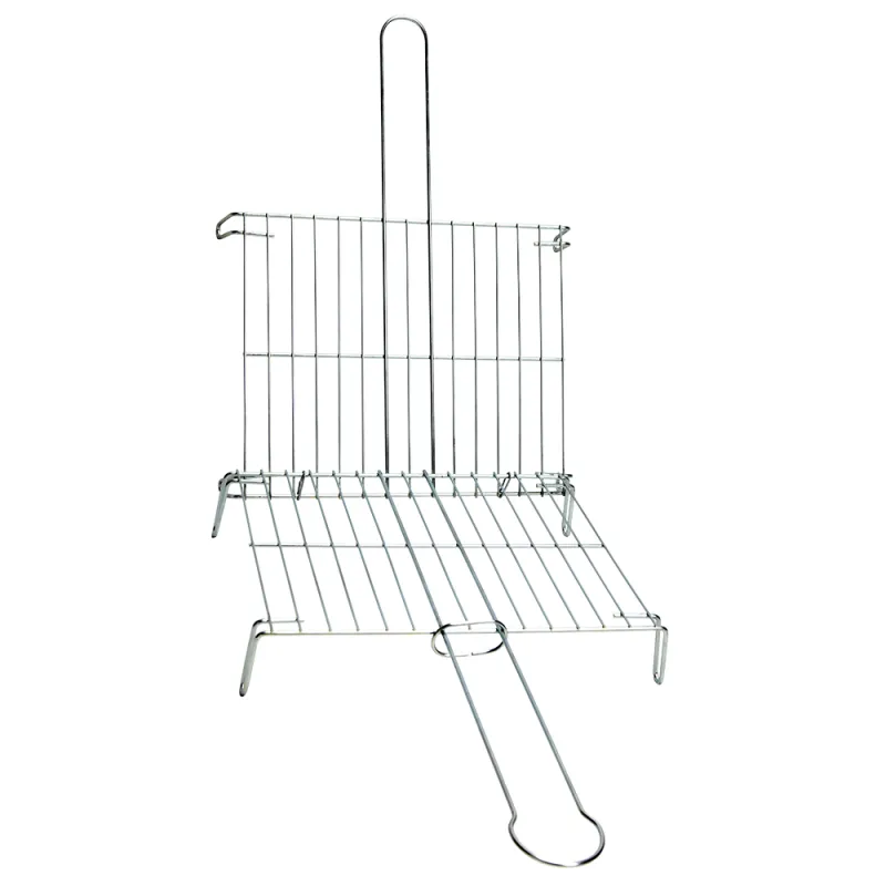 Grille double galvanisé deux volets acier zinc 45x50 cm