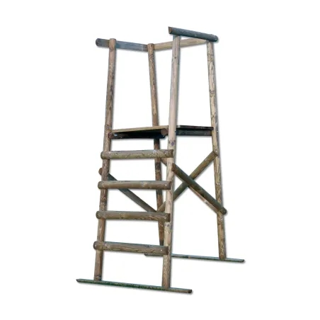 Mirador de battue Sologne en bois, hauteur plancher 1,40m Mirador de battue Sologne en bois, hauteur plancher 1,40m