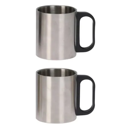 Bouteille isolante acier inox 1L 8x31,7cm + 2 tasses 180ml
