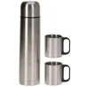 Bouteille isolante acier inox 1L 8x31,7cm + 2 tasses 180ml