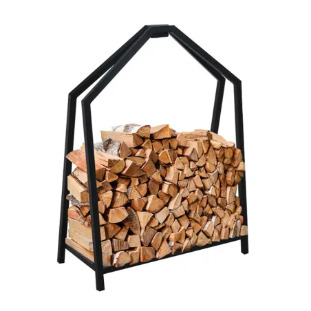 Porte bûches métal pliable 58x24x78cm