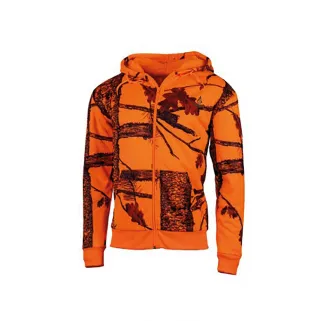 Sweat à capuche enfant fluo Treeland zippé polaire 100% polyester