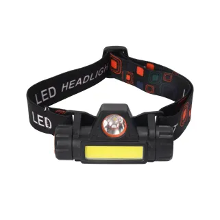 Lampe frontale 2 en 1 LED rechargeable étanche randonnée