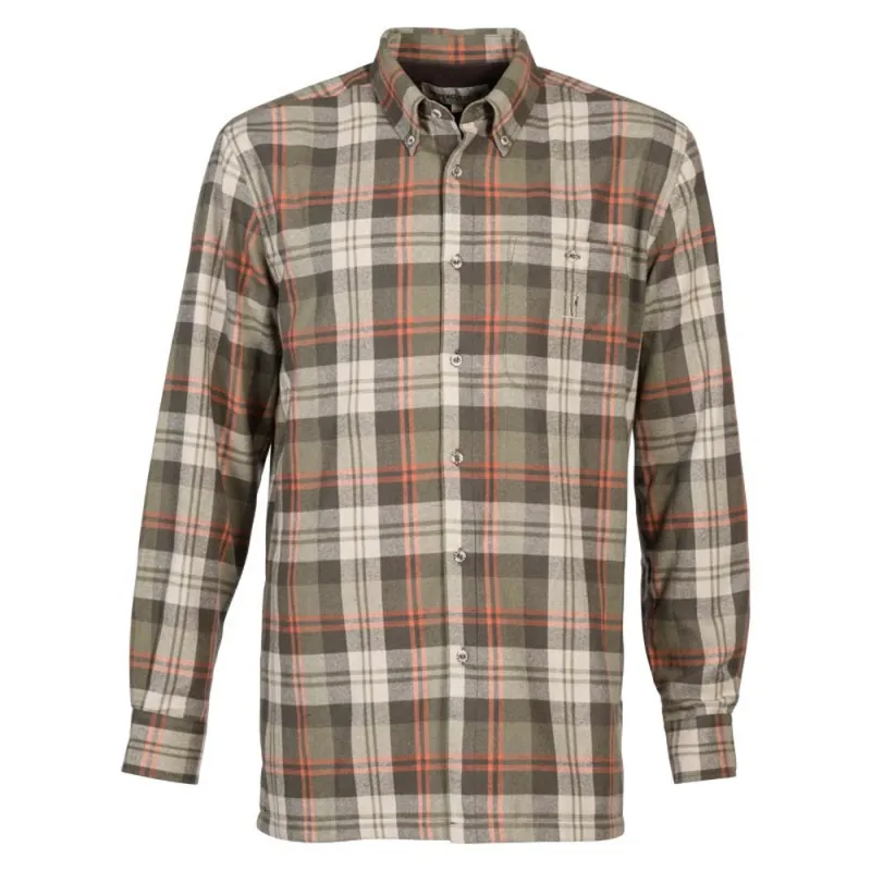 Chemise coton doublée polaire kaki rouge 130g/m² poche poitrine Chemise coton doublée polaire kaki rouge 130g/m² poche poitrine