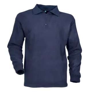 Chemise F1 polaire marine 100% polyester 220g/m2 col zippé