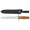 Poignard 35cm Teck Lame Acier Inox 22,5cm + Étui Cuir
