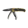 Couteau Keos 3 lames forest 21cm manche caoutchouc antidérapant
