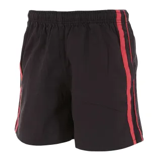 Short Flottant Kaki-Noir 100% Coton 3 Poches Taille Élastique