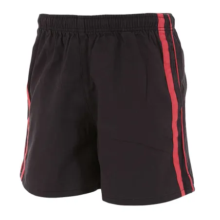 Short Flottant Kaki-Noir 100% Coton 3 Poches Taille Élastique