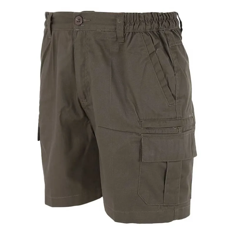 Short Valley kaki polyester-coton 4 poches cargo multi-usage Short Valley kaki polyester-coton 4 poches cargo multi-usage