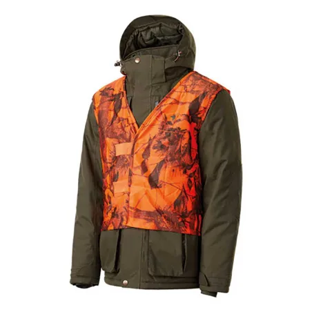 Veste Northgame polyester imperméable capuche amovible gilet fluo Veste Northgame polyester imperméable capuche amovible gilet fluo