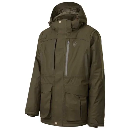 Veste Northgame polyester imperméable capuche amovible gilet fluo