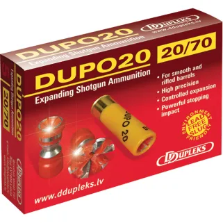 Boîte de 5 cartouche Ddupleks® sans plomb Cal. 20/70