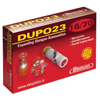 Cartouche Ddupleks® sans plomb (boîte de 5) cal. 16/70