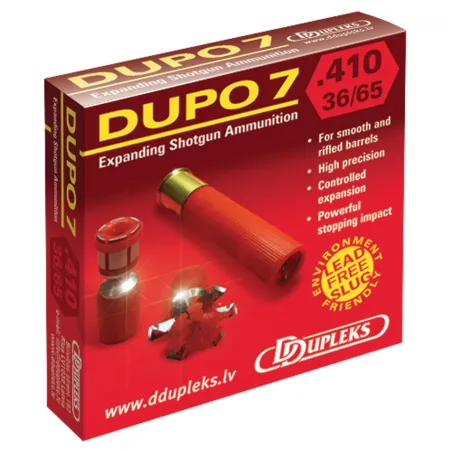Cartouche Ddupleks® sans plomb (boîte de 5) cal.410 Cartouche Ddupleks® sans plomb (boîte de 5) cal.410