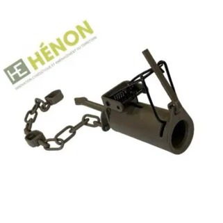 3 Pièges raton laveur couvre-main tube 9cm métal chaîne 30cm