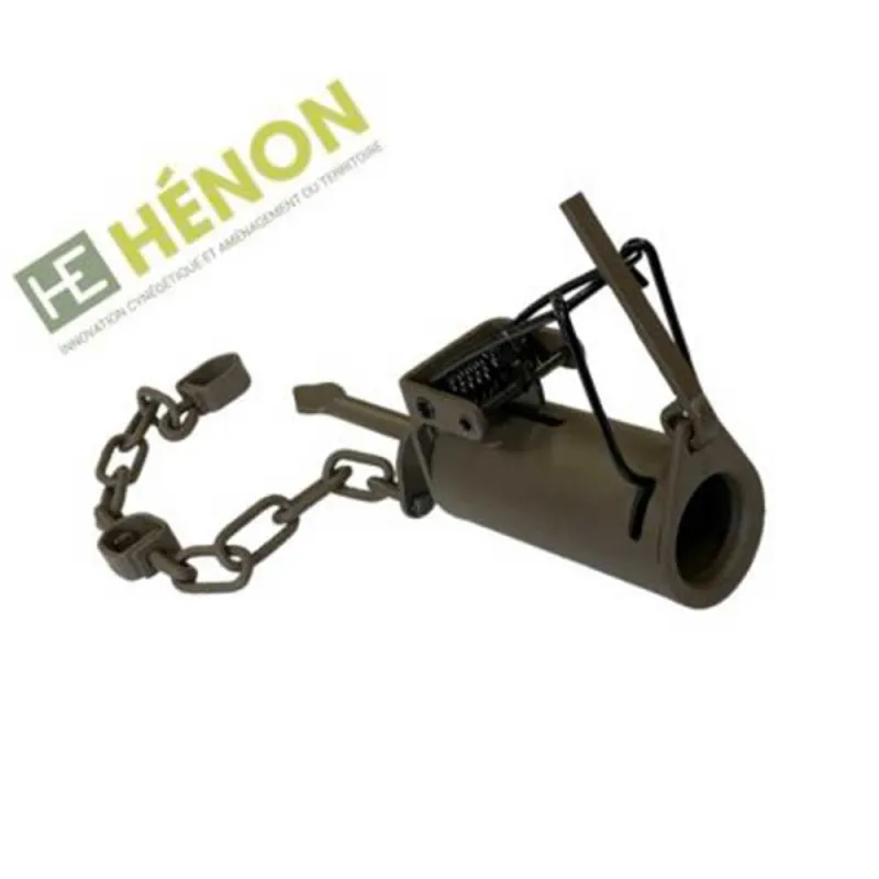 3 Pièges raton laveur couvre-main tube 9cm métal chaîne 30cm