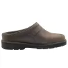 Sabots Aigual cuir pleine fleur marron semelle caoutchouc Sabots Aigual cuir pleine fleur marron semelle caoutchouc