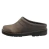 Sabots Aigual cuir pleine fleur marron semelle caoutchouc Sabots Aigual cuir pleine fleur marron semelle caoutchouc