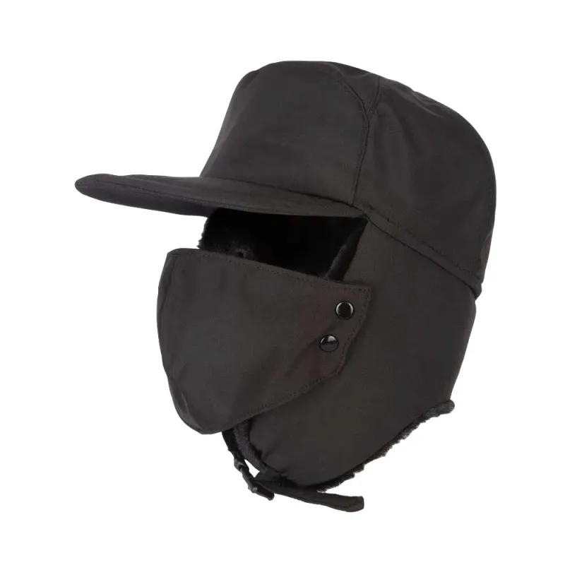 Chapeau Bleriot Trapper Polyamide Couvre-visage Amovible Résistant Chapeau Bleriot Trapper Polyamide Couvre-visage Amovible Résistant