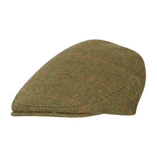 Casquette Cambridge Vert Tweed Laine 60% Polyester Haute Qualité