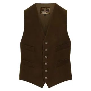 Blouson Amersham Waist Vert Coton Moleskine 6 Boutons 4 Poches