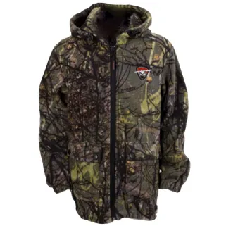 Veste polaire brossé zip capuche 2 poches 100% polyester