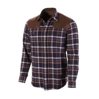 Chemise Francis Bleu Coton Chasse Hiver Confortable Classique