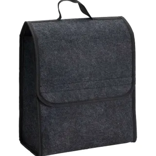 Sac de Rangement Voiture en Feutre Noir 30x17x28 cm