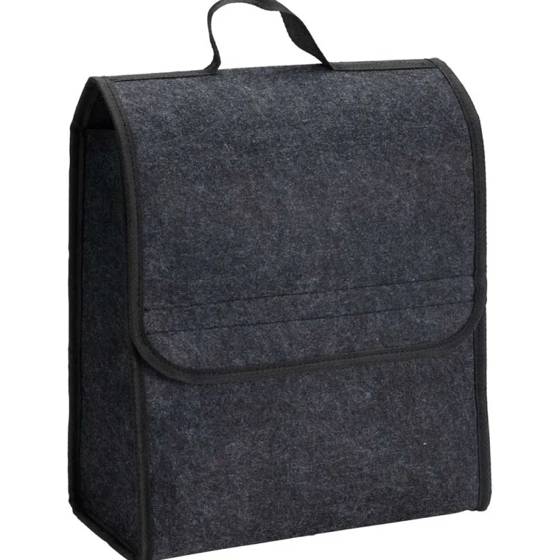 Sac de Rangement Voiture en Feutre Noir 30x17x28 cm