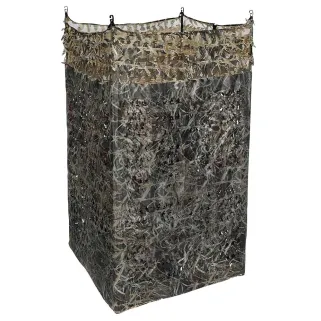 Affût 4 pieds 1.5x4m camouflage 3D forêt bi-matière anti-UV