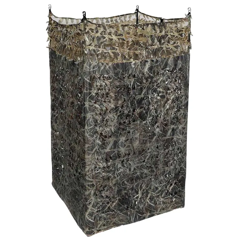 Affût 4 pieds 1.5x4m camouflage 3D forêt bi-matière anti-UV