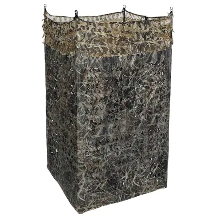 Affût 4 pieds 1.5x4m camouflage 3D forêt bi-matière anti-UV