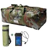 Sac camo 70 l avec Etui étanche Téléphone et Porte Bouteille Isotherme