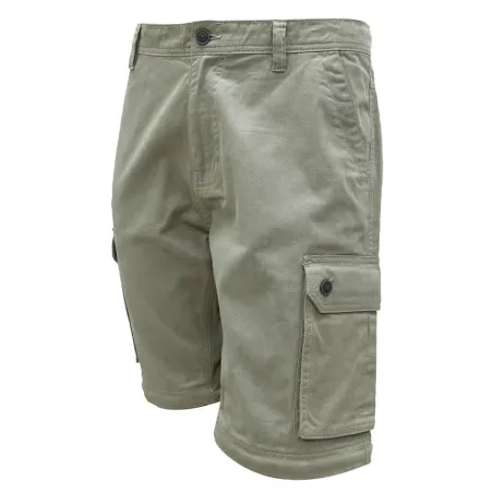 Pantalon treillis 6 poches homme 3 en 1 coton beige 38 à 66