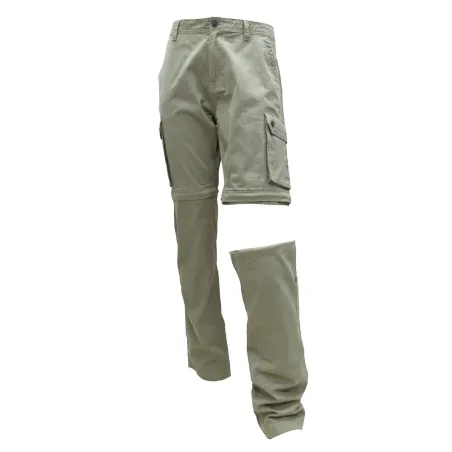 Pantalon treillis 6 poches homme 3 en 1 coton beige 38 à 66 Pantalon treillis 6 poches homme 3 en 1 coton beige 38 à 66