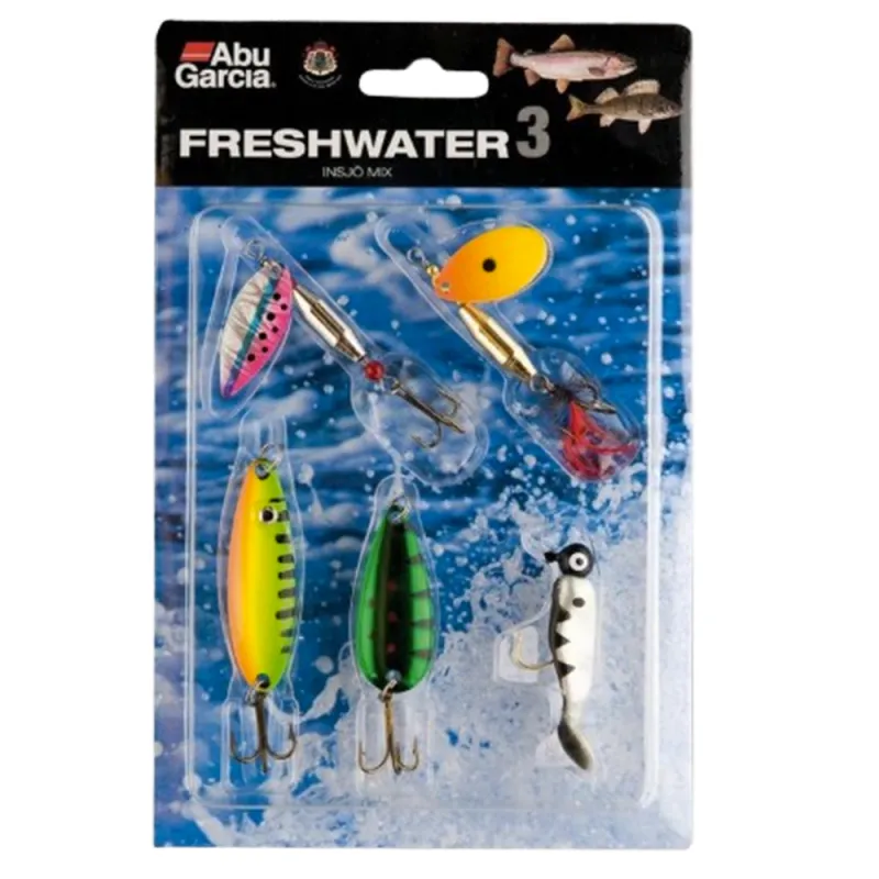 Pack 4 leurres Abu Garcia N°3 eau douce carnassiers rivière lac Pack 4 leurres Abu Garcia N°3 eau douce carnassiers rivière lac
