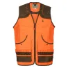 Gilet Savane haute visibilité polyester/coton avec poches et carnier Gilet Savane haute visibilité polyester/coton avec poches et carnier