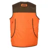Gilet Savane haute visibilité polyester/coton avec poches et carnier Gilet Savane haute visibilité polyester/coton avec poches et carnier
