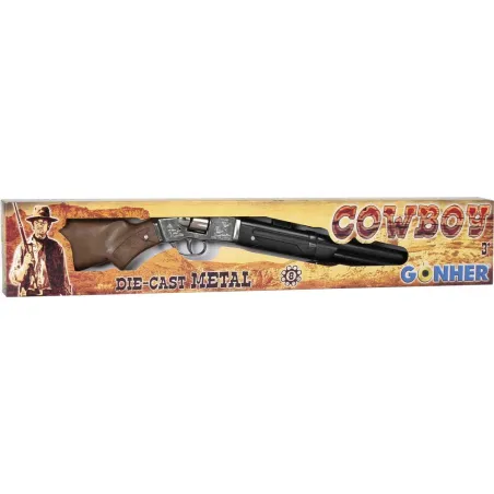 Fusil Rifle cowboy 8 coups métal crosse bois enfant 60cm Fusil Rifle cowboy 8 coups métal crosse bois enfant 60cm