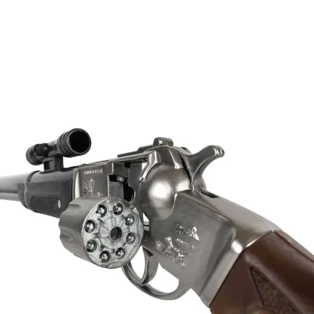 Fusil Rifle cowboy 8 coups métal crosse bois enfant 60cm Fusil Rifle cowboy 8 coups métal crosse bois enfant 60cm