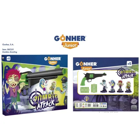 Set Zombie Attack Enfant - Pistolet 24 Balles + 4 Figurines Set Zombie Attack Enfant - Pistolet 24 Balles + 4 Figurines