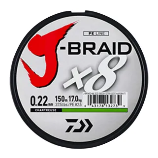 Tresse X8 Chartreuse Daiwa 8 brins ultra-résistante carnassiers
