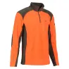 Polo Polaire Orange 220g/m² Polyester Col Zippé CE