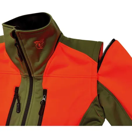 Veste Softshell Chambaran 3 couches polyester manches amovibles Veste Softshell Chambaran 3 couches polyester manches amovibles