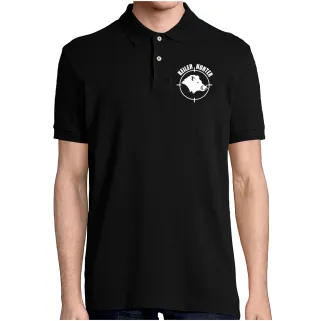 Polo Keiler Hunter noir logo 1